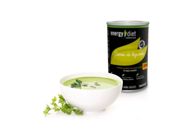 Sopa de verduras de dieta de energía