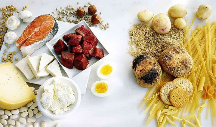 dieta de proteínas y carbohidratos